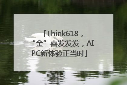 Think618，“金”喜发发发，AIPC新体验正当时